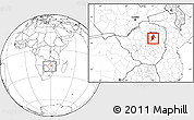 Blank Location Map of Seke, within the entire country