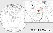 Blank Location Map of Seke, highlighted parent region