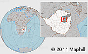Gray Location Map of Seke, highlighted country, highlighted parent region, hill shading