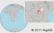 Gray Location Map of Seke, highlighted parent region