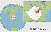Savanna Style Location Map of Seke, highlighted country, highlighted parent region