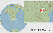 Savanna Style Location Map of Seke, highlighted parent region, within the entire country, hill shading