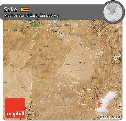 Satellite Map of Seke