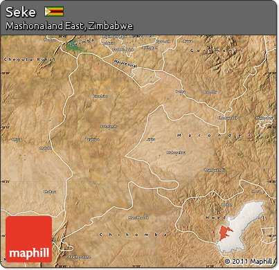 Satellite Map of Seke