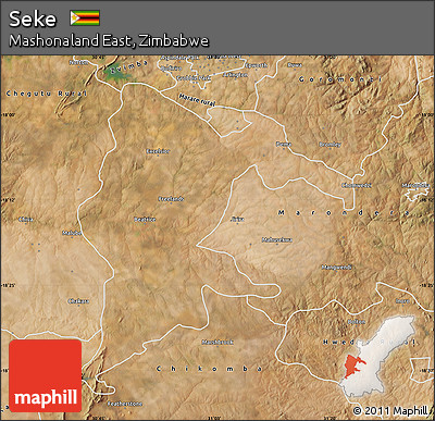Satellite Map of Seke