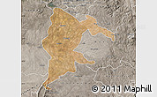 Satellite Map of Seke, semi-desaturated