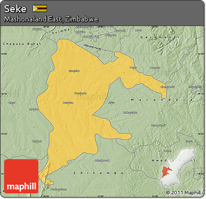 Savanna Style Map of Seke