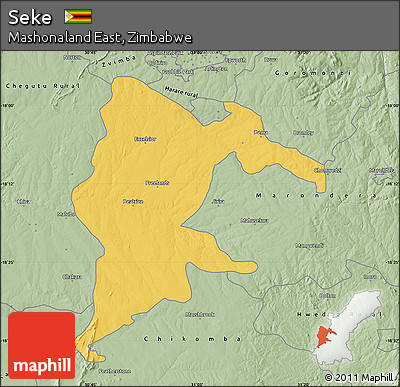 Savanna Style Map of Seke