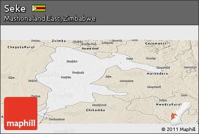 Classic Style Panoramic Map of Seke