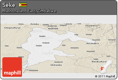 Classic Style Panoramic Map of Seke