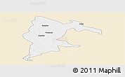 Classic Style Panoramic Map of Seke, single color outside