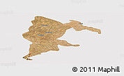 Satellite Panoramic Map of Seke, cropped outside