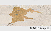 Satellite Panoramic Map of Seke, lighten