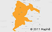 Political Simple Map of Seke, single color outside, borders and labels