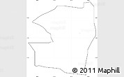 Blank Simple Map of CHINHOYI, cropped outside, no labels