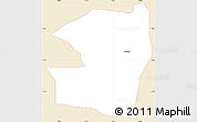 Classic Style Simple Map of CHINHOYI, single color outside