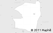 Silver Style Simple Map of CHINHOYI
