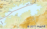 Physical Map of Lake Kariba