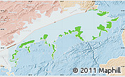 Political Map of Lake Kariba, lighten