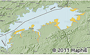 Savanna Style Map of Lake Kariba