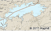 Shaded Relief Map of Lake Kariba