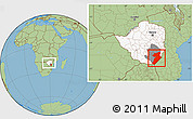 Savanna Style Location Map of Chiredzi, highlighted country, highlighted parent region, within the entire country