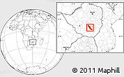 Blank Location Map of Chivi