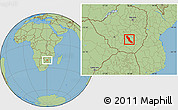 Savanna Style Location Map of Chivi