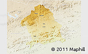 Physical 3D Map of Zaka, lighten