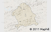 Shaded Relief 3D Map of Zaka, lighten