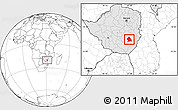 Blank Location Map of Zaka, highlighted country