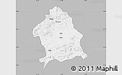 Gray Map of Zaka, single color outside
