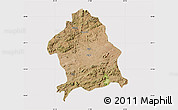 Satellite Map of Zaka, cropped outside