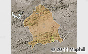 Satellite Map of Zaka, semi-desaturated