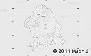 Silver Style Map of Zaka, single color outside