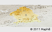 Physical Panoramic Map of Zaka, lighten, semi-desaturated