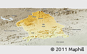 Physical Panoramic Map of Zaka, semi-desaturated