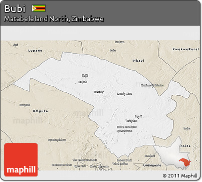 Classic Style 3D Map of Bubi