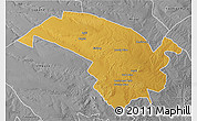 Physical 3D Map of Bubi, desaturated