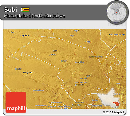 Physical 3D Map of Bubi