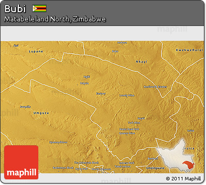 Physical 3D Map of Bubi