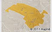 Physical 3D Map of Bubi, lighten, semi-desaturated