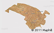 Satellite 3D Map of Bubi, cropped outside