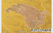 Satellite 3D Map of Bubi, physical outside