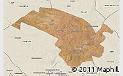 Satellite 3D Map of Bubi, shaded relief outside