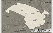 Shaded Relief 3D Map of Bubi, darken