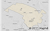 Shaded Relief 3D Map of Bubi, desaturated