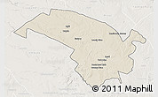 Shaded Relief 3D Map of Bubi, lighten