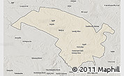 Shaded Relief 3D Map of Bubi, semi-desaturated