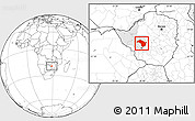 Blank Location Map of Bubi, highlighted parent region